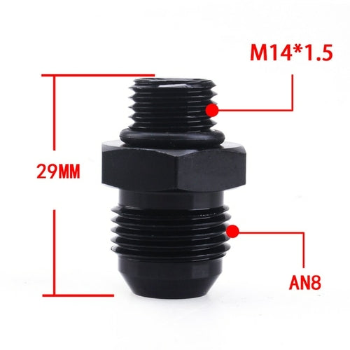 Universal AN6 AN8 AN10 To AN To M14/M16/M18x1.5 Thread Straight Fuel