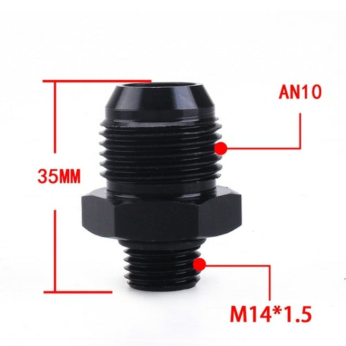 Universal AN6 AN8 AN10 To AN To M14/M16/M18x1.5 Thread Straight Fuel
