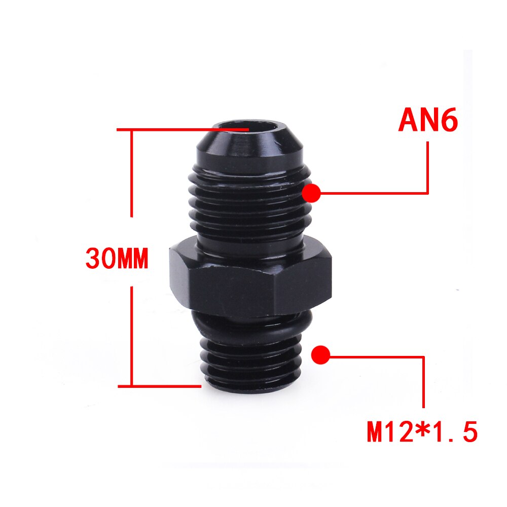 Universal AN6 AN8 AN10 To AN To M14/M16/M18x1.5 Thread Straight Fuel