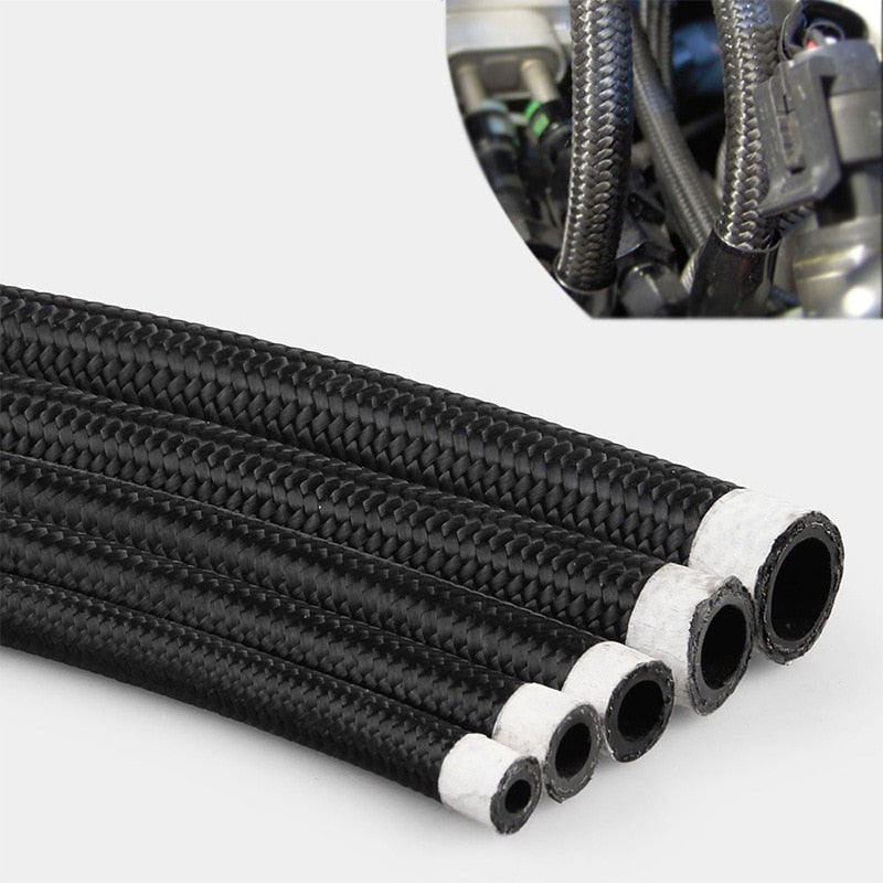 1M 8M AN4 AN6 AN8 AN10 Universal Car Fuel Hose Oil Gas Line NYLON