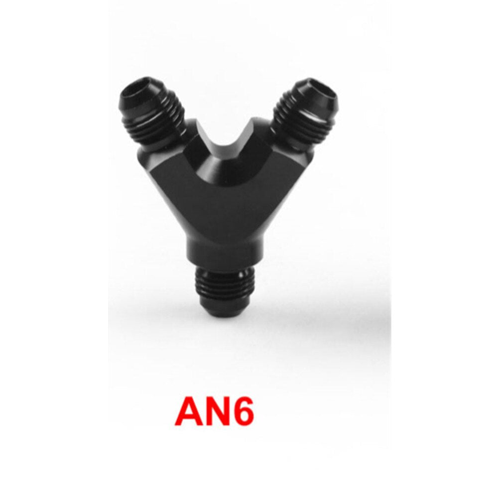 Y Adapter 3 Way Aluminium Fitting An6 6-an Male To 2x An6 6-an Male